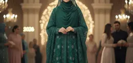 Abaya Dubai dengan Detail Berkualitas Tinggi (Gambar oleh Gemini AI)