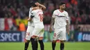 4. Sevilla - Klub yang pernah tiga musim berturut-turut menjadi juara Europa League ini sudah dua musim harus absen di Liga Champions. Musim lalu Ever Banega dan kawan-kawan hanya mampu finis posisi keenam. (AFP/Christof Stache)