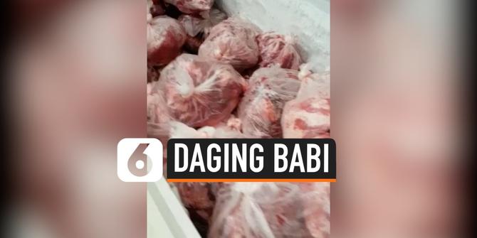VIDEO: Jual Daging Sapi Padahal Daging Babi, Rumah Pelaku Digerebek!