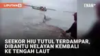 Kejadian tidak terduga terjadi saat seekor hiu tutul terdampar di Pantai Karangkandri Kesugihan Cilacap