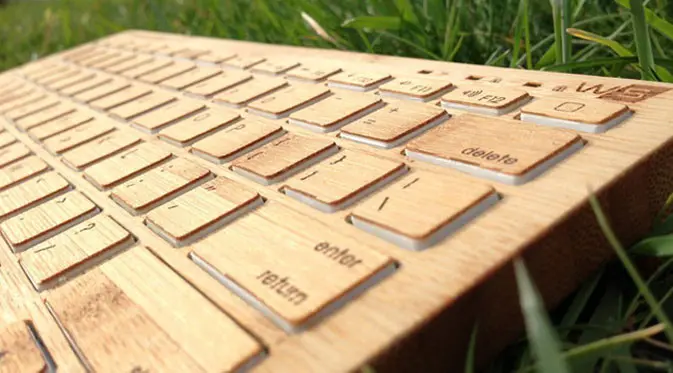 Keyboard bluetooth yang terbuat dari kayu. (Doc: Indiegogo)