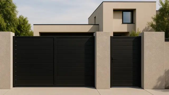 Model Pagar Tembok Plester Kasar