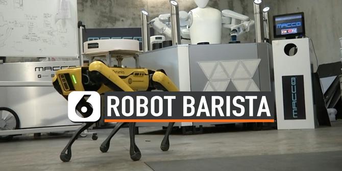 VIDEO: Cegah Penyebaran Covid-19, Kafe di Spanyol Pakai Robot Barista