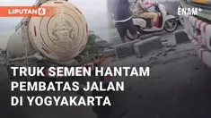 Viral ruk semen naik ke pembatas jalan di Jl. Wates dekat pom FPI. Kecelakaan ini terjadi pada Rabu (5/6/2024) pagi