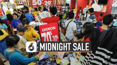 Jelang akhir tahun, banyak pusat  perbelanjaan adakan midnight sale. Perlu lakukan tips belanja untuk hadapi midnight sale.