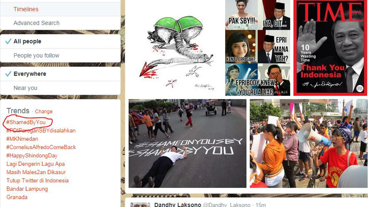 Hilang di Twitter, Tagar #ShameOnYouSBY Pindah ke Car Free Day