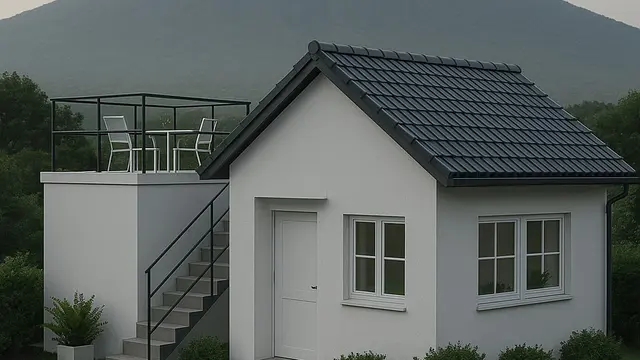 Model Rumah Sederhana 1 Lantai di Belakang Gunung