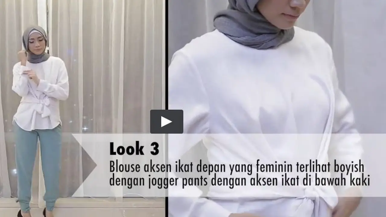Padu Padan 1 Blouse Ikat Dapat 3 Gaya Cantik Lebaran