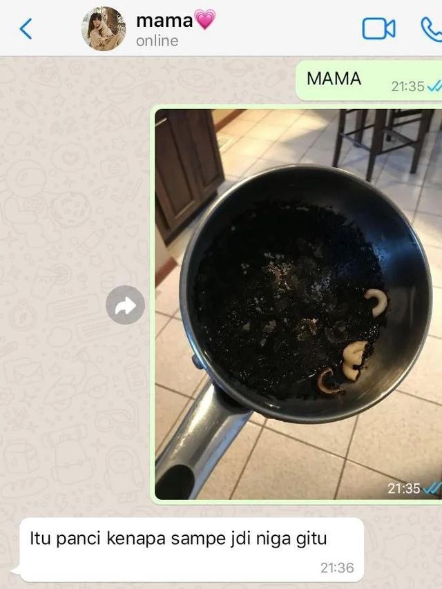 6 Chat Anak Lapor Mama Saat Gagal Masak Ini Bikin Senyum Tipis