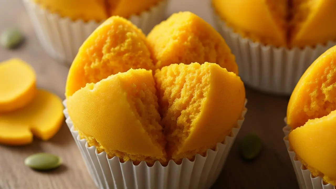 Kue Mangkok Labu Kuning Kukus Mekar (Image by Gemini AI)