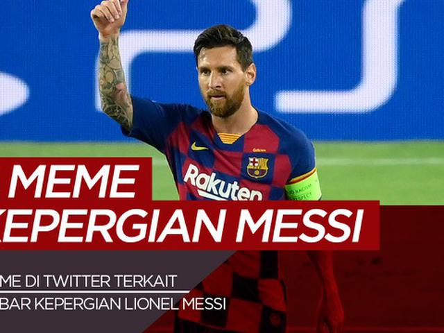 Motion Grafis 5 Meme Trending Di Twitter Terkait Rencana Kepindahan Lionel Messi Dari Barcelona Spanyol Bola Com