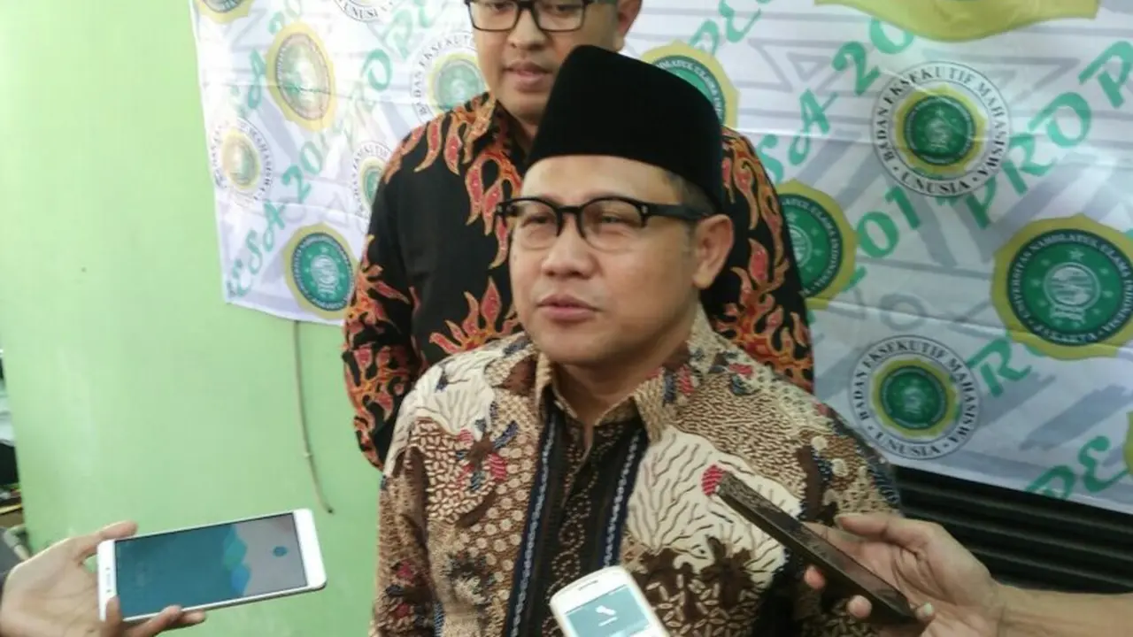 Ketua Umum Partai Kebangkitan Bangsa (PKB) Muhaimin Iskandar atau Cak Imin (Liputan6.com/Achmad Sudarno)
