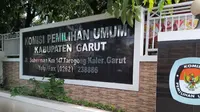 Kantor KPUD Garut, jalan Suherman, Tarogong Kaler, Kab. Garut, Jawa Barat. (Liputan6.com/Jayadi Supriadin)