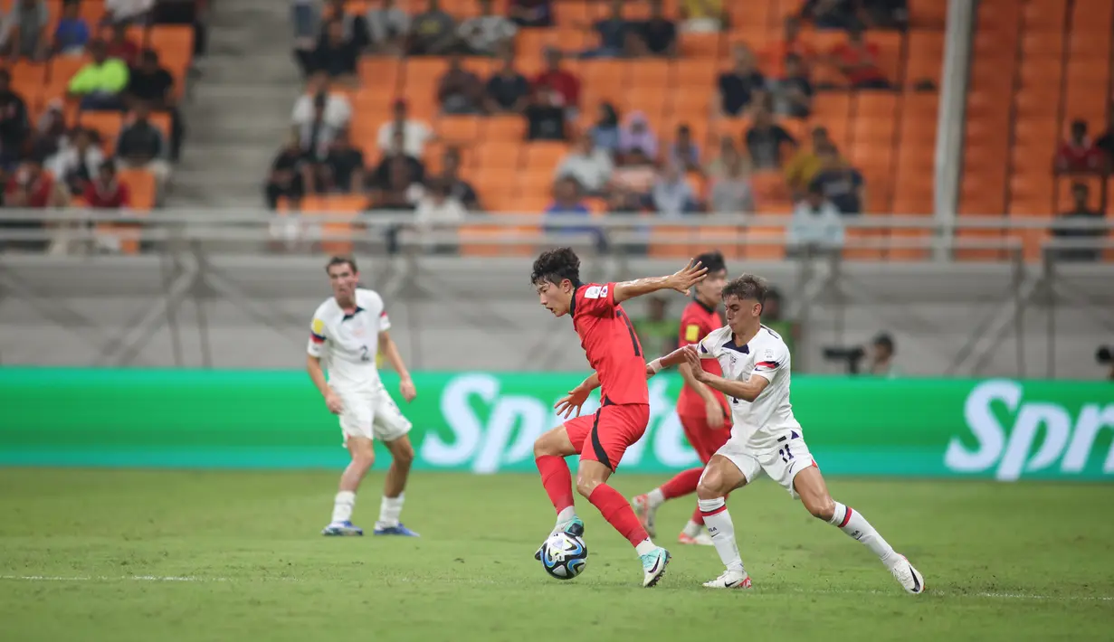 Gol Timnas Amerika Serikat U-17 dicetak oleh Nimfasha Berchimas (7’ dan 73’) serta Cruz Medina (49’). (Doc. LOC WCU17/BRY)