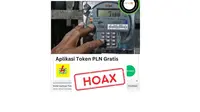 Cek Fakta token gratis PLN dengan download aplikasi.