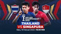 Saksikan Live Streaming Piala AFF U-23 Malam Ini : Thailand Vs Singapura di Vidio