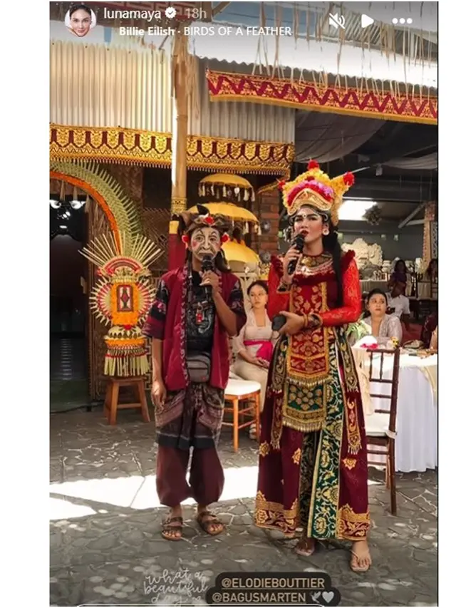 8 Potret Resepsi Pernikahan Elodie Adik Maxime Bouttier di Bali, Luna Maya Hadir