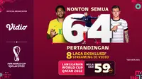 8 Hari Lagi Menuju Piala Dunia 2022 Qatar, Nonton Lebih Lengkap 64 Pertandingan Berlangganan di Vidio