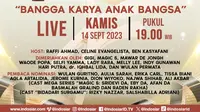 Anugeraha LSF atau Lembaga Sensor Film 2023 ditayangkan live di Indosiar, Kamis 14 September 2023