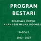 Beasiswa Bestari Batch 2 (Doc: Yayasan Khouw Kalbe)