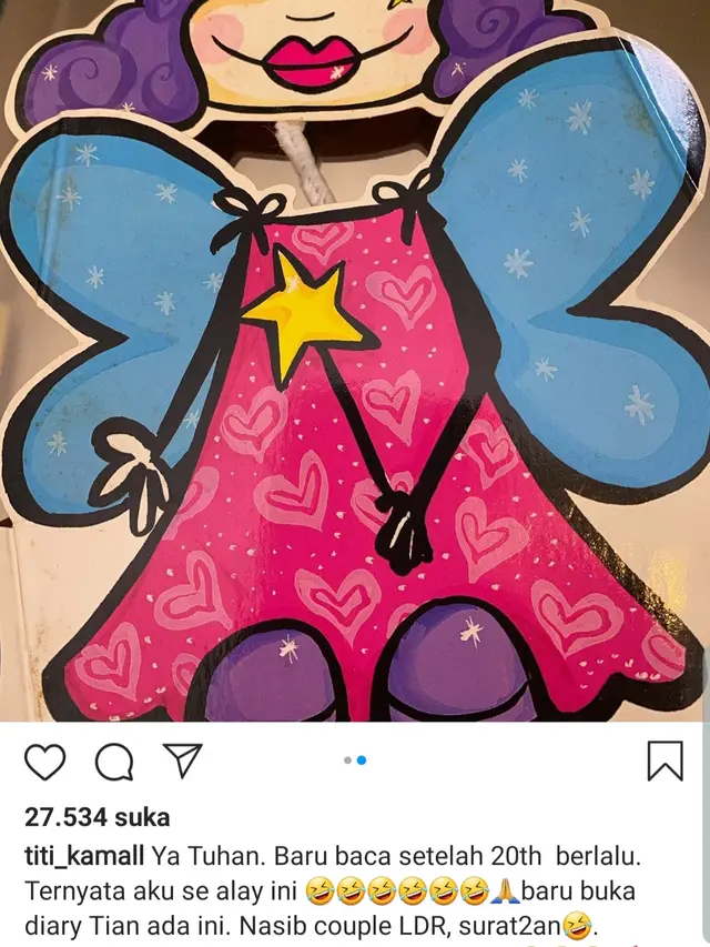 Unggahan Titi Kamal. (Foto: Instagram @titi_kamall)