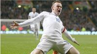 Wayne Rooney Bersama Tim Nasional Inggris (AFP PHOTO)