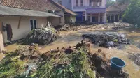 Puluhan rumah di Desa Panyadap, Kecamatan Solokan Jeruk, Kabupaten Bandung, terendam banjir pada Selasa (1/6/2021) malam. (Foto: Istimewa)