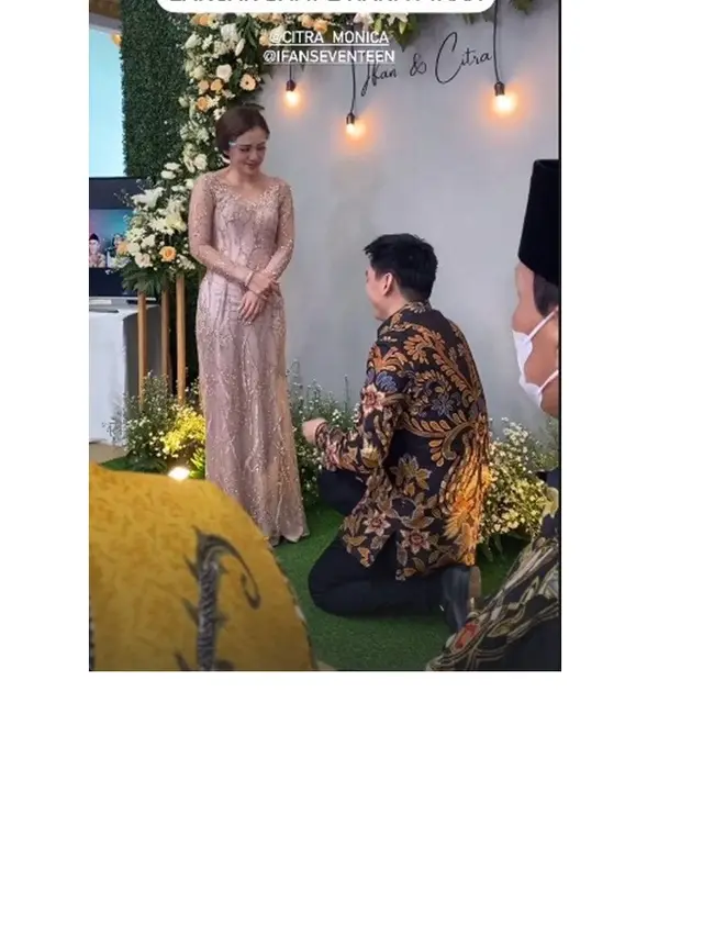 7 Potret Lamaran Ifan Seventeen dan Citra Monica, Penuh Haru Bahagia