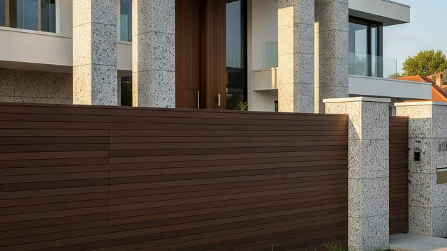 Gambar Fasad Rumah Minimalis dengan Pagar Horizontal