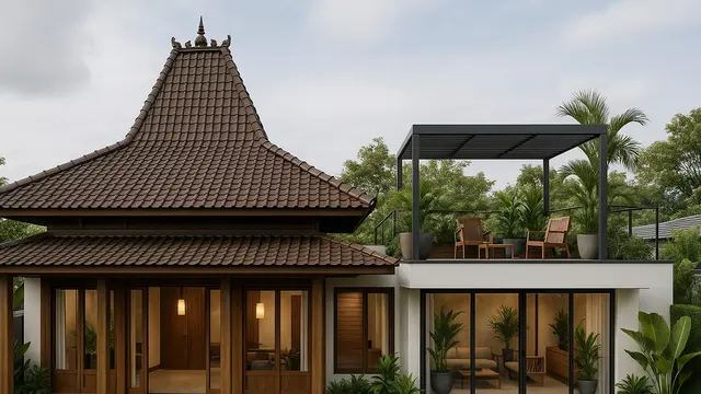 Rumah Joglo Untuk Inspirasi Hunian di 2025/ Ilustrasi gambar oleh AI