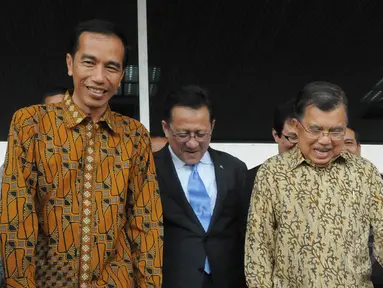 Presiden terpilih Joko Widodo menghadiri acara Hut DPD yang ke-10, di Gedung Nusantara IV DPR RI, Senayan, Jakarta, Senin (29/9/2014) (Liputan6.com/Herman Zakharia)