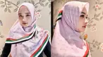 Inara Rusli menjadi salah satu selebriti yang gencar menunjukkan dukungannya untuk negara yang kini sedang dijajah oleh Israel. Dengan keahliannya di bidang fashion, mantan istri Virgoun itu mencetuskan ide untuk membuat hijab yang memiliki motif bendera Palestina. (Liputan6.com/IG/@mommy_starla)