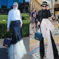 Lihat di sini beberapa potret gaya mahal Bella Shofie liburan keluar negeri pakai OOTD barang branded.