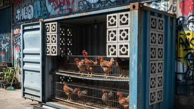 Desain Kandang Ayam Petelur Rumahan Inovatif. AI