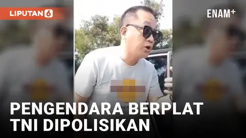 VIDEO: Ngaku Adik Seorang Jenderal TNI, Pengendara Berplat TNI Dilaporkan ke Polisi