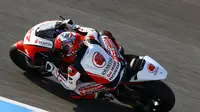 Andi Gilang saat mengikuti tes pramusim Moto2 2020 di Sirkuit Jerez, Spanyol. (Twitter/Honda Team Asia)