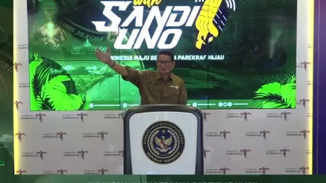 Menparekraf Sandiaga Uno dalam The Weekly Brief with Sandi Uno, Rabu, 3 Januari 2024