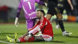 Sayangnya, sepuluh menit kemudian, skuad berjuluk As Águias malah dibobol klub dengan berperingkat ke-16 di Liga Portugal tersebut. (AFP/Filipe Amorim)