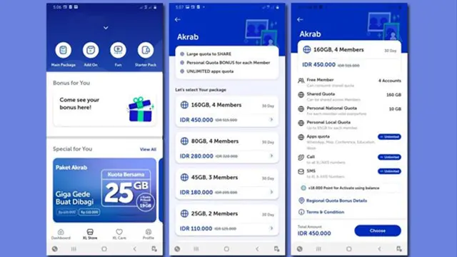 Aktivasi dan Membeli Paket Akrab XL