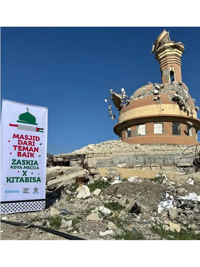 6 Potret Masjid Zaskia Adya Mecca di Gaza, Ada Kisah Haru di Balik Pembangunannya