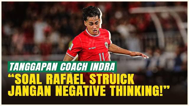 Pelatih Timnas Indonesia U-22, Indra Sjafri, menjelaskan alasan Rafael Struick belum bergabung dalam pemusatan latihan jelang SEA Games 2025. Struick masih dalam masa pemulihan cedera dan belum mendapat izin latihan penuh.
