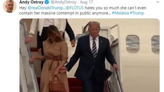 Melania Trump Tolak Digandeng Donald Trump Saat Turun Pesawat Lifestyle Liputan6 Com