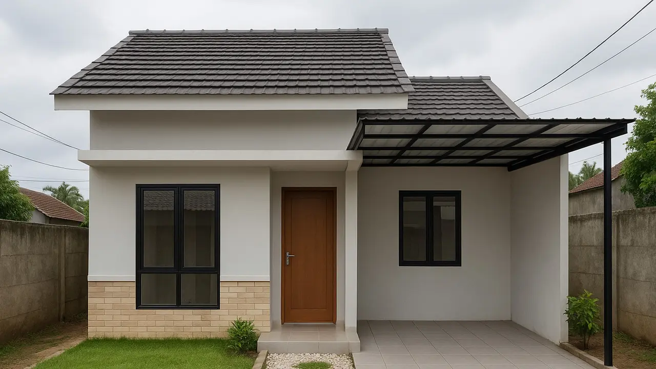 Model Rumah Sederhana dengan Budget Minim Tren 2025 (Foto: ChatGPT)