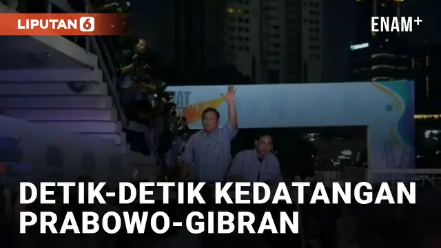 Prabowo-Gibran Tiba di Istora Senayan