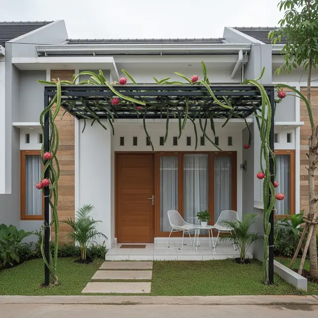 9 Inspirasi Kanopi Alami dari Pohon Buah Merambat, Sejuk dan Estetis untuk Hunian