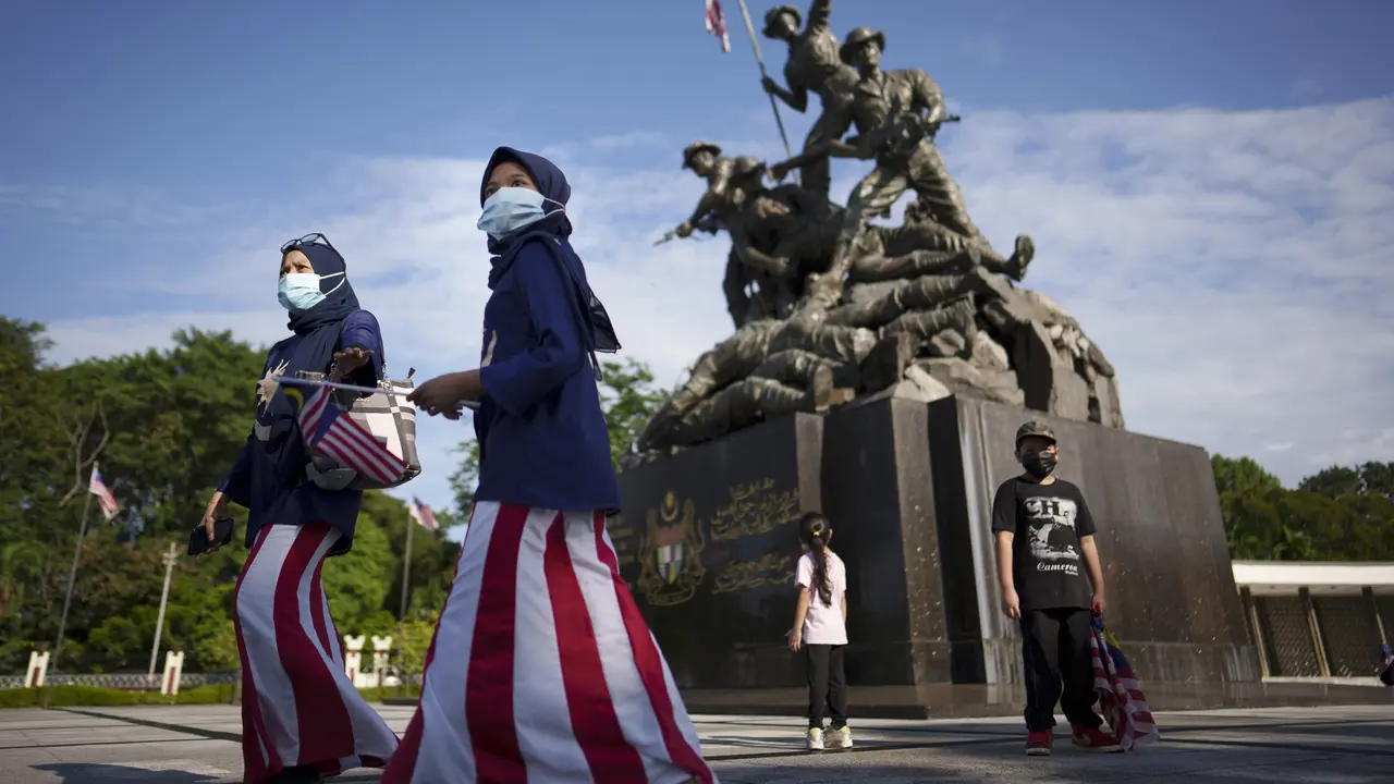 FOTO: Malaysia Peringati 64 Tahun Kemerdekaan dari Penjajahan Inggris