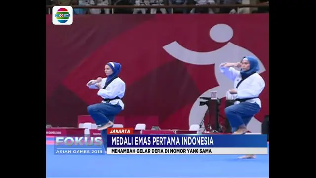 Defia menjadi yang terbaik di nomor individu poomsae putri.