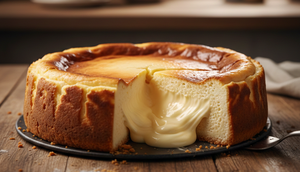 ilustrasi kue keju (created by AI)