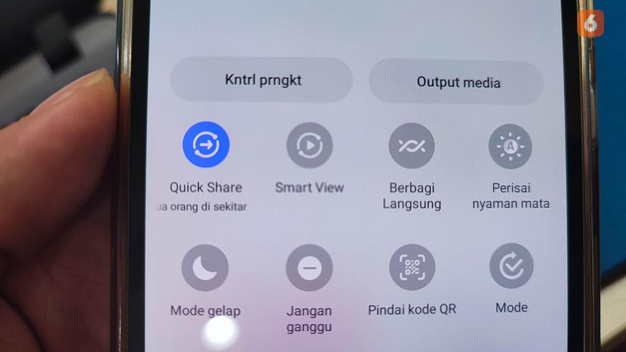 Fitur Quick Share di HP Samsung (Liputan6.com/Giovani Dio Prasasti)