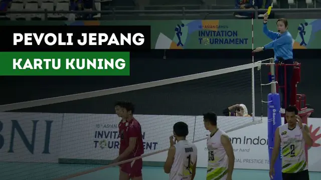 VIDEO: Momen Pemain Voli Jepang Dapat Kartu Kuning saat Hadapi Indonesia